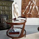 Cesare Lacca rolling coffee table service trolley