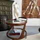 Cesare Lacca rolling coffee table service trolley