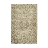 Tapis décoratif beige oriental fait à la main 203 cm x 310 cm