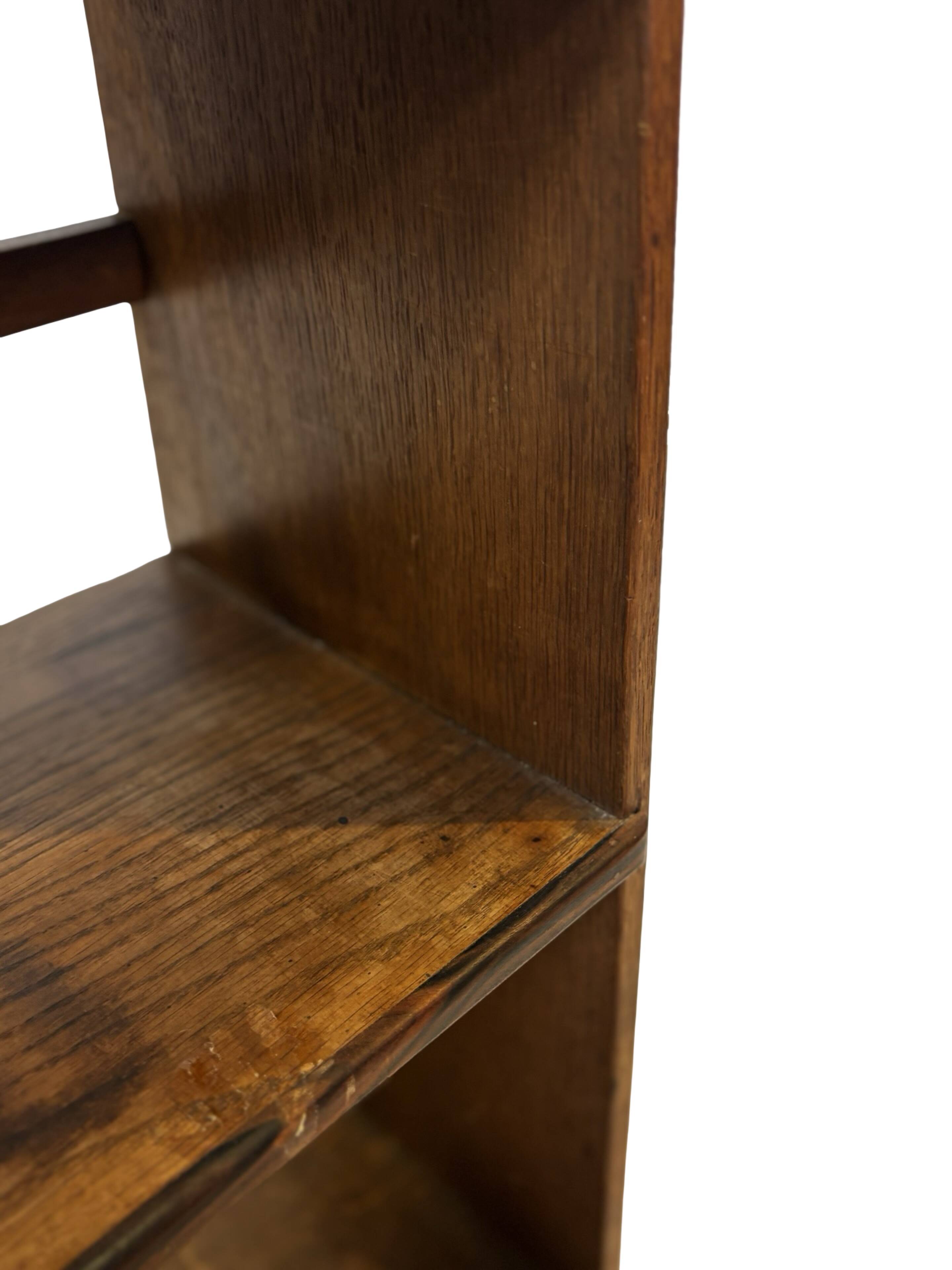 Art Deco Oak compact bookcase minimalist design