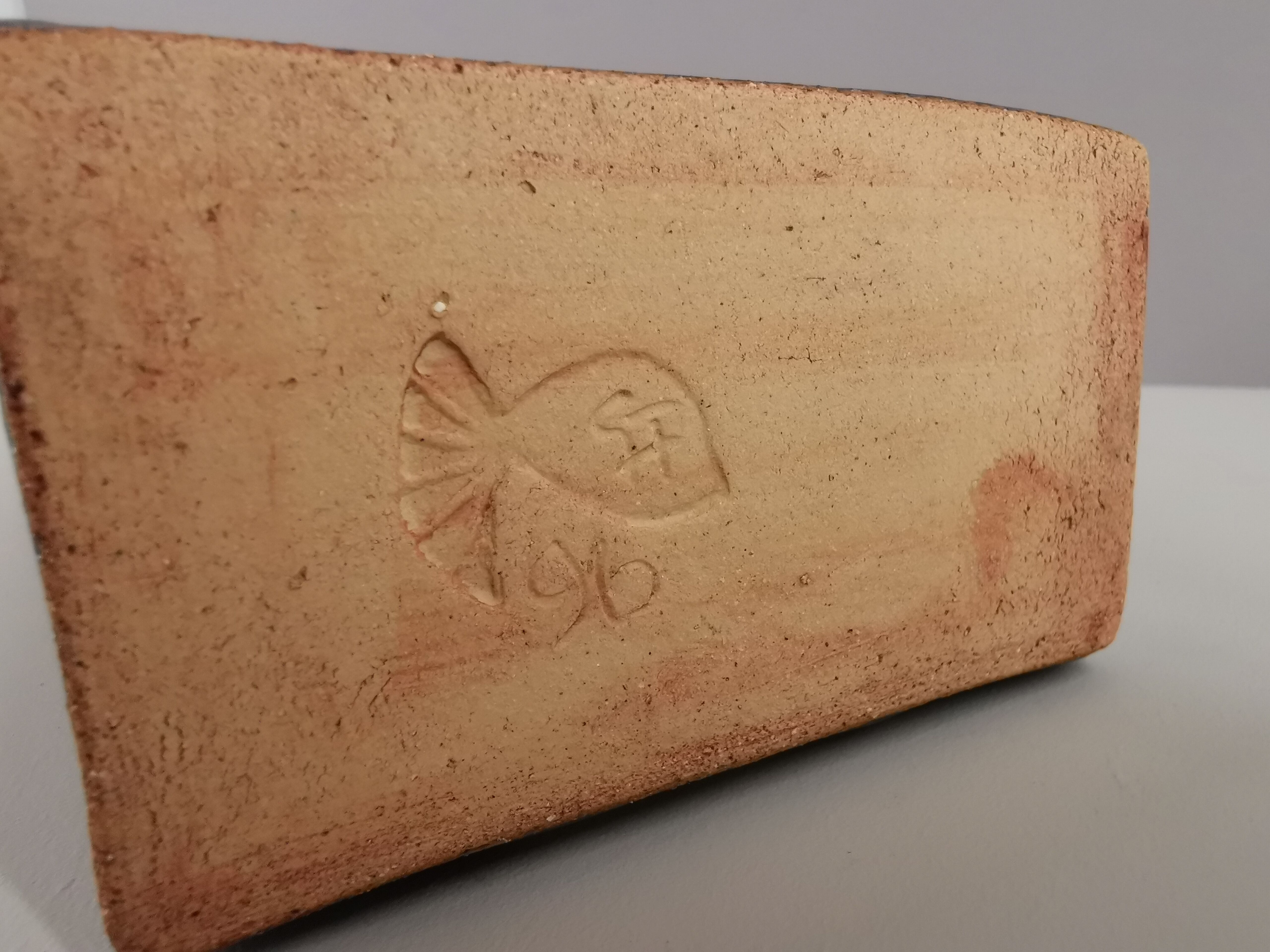 Brutalist vase signed 90s / collection / French ceramics / signature / France / vintage