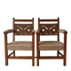 Pair of thrones vintage incredible chairs.