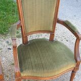 2 fauteuils cabriolet trianon louis xvi