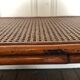 Table low rectangular rattan and caning