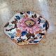 Empty pocket dish in Gien earthenware with peony decoration.