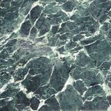 Flamed mahogany enfilade with sea green marble in Empire style.