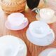 5 harlequin arcopal cups in opaline