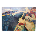 Painting Alain Richard oil on panel