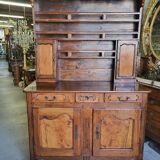 Buffet bahut 2 body walnut cabinet of the XVllll th century