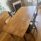 Scandinavian extendable wooden table