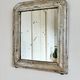 Antique French Louis Philippe silvered giltwood mirror – late 19th century