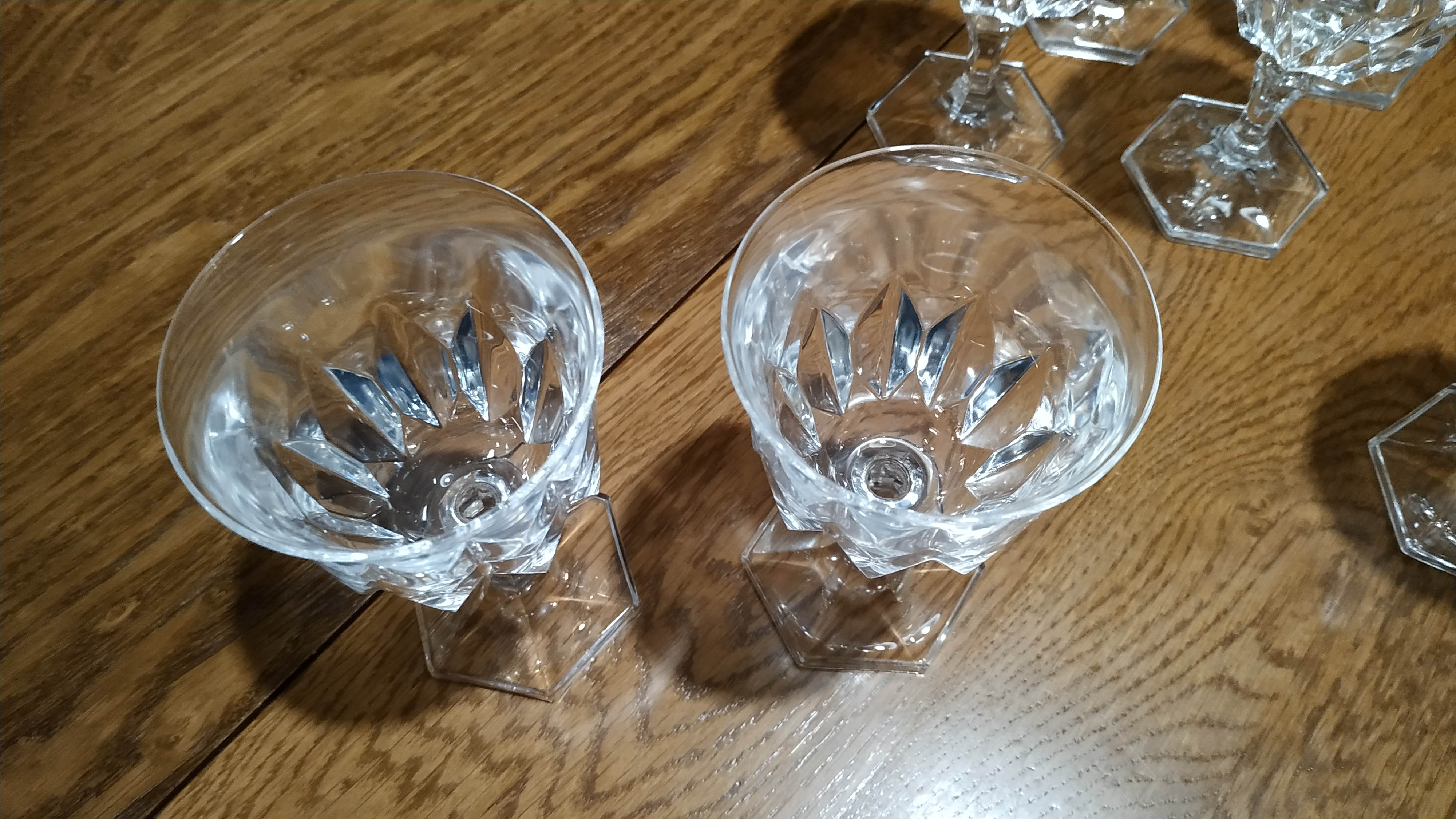 Lot 11 Crystal Crystal Glasses Chaumont Series