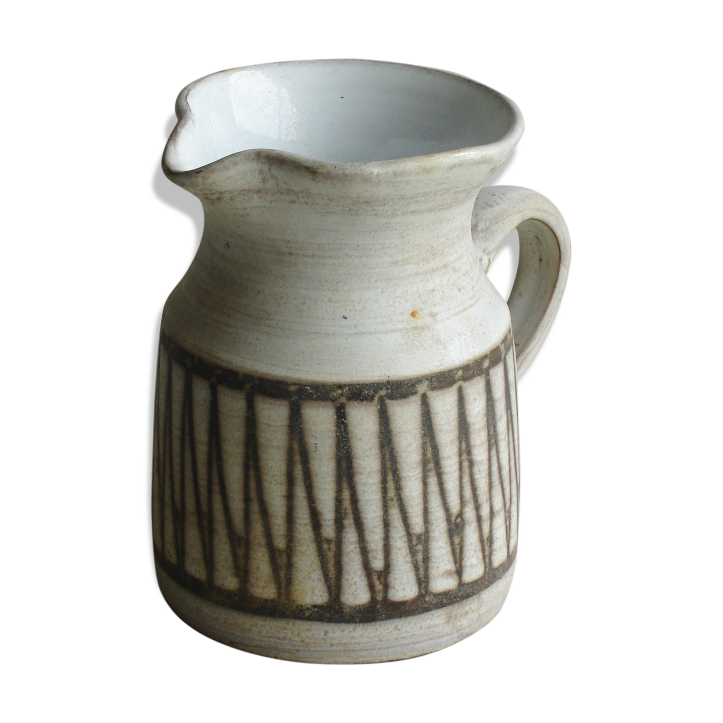 Pitcher ceramic signed Masson, 50-60 years