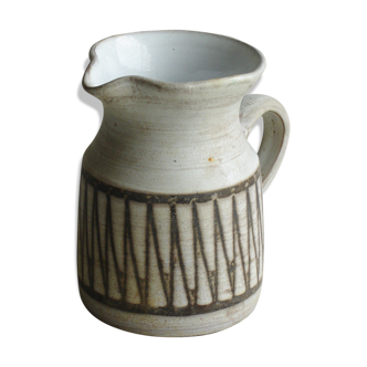 Pitcher ceramic signed Masson, 50-60 years