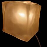 "Iviken" thick glass collector ice cube table lamp from Ikea