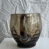 Smoked glass carafe