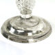 1970s three-point plated candlestick, La Pierre, France