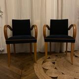 Pair of restored bridge chairs