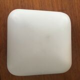 Ceiling lamp in opaline square years 50