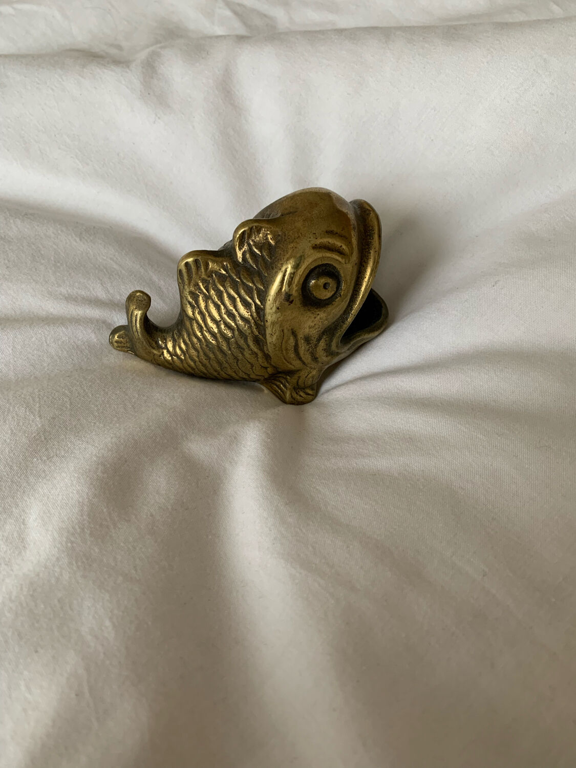 Bronze ashtray fish shaped