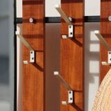 Vestiaire d’entrée vintage – Meuble à patères, miroir et rangements