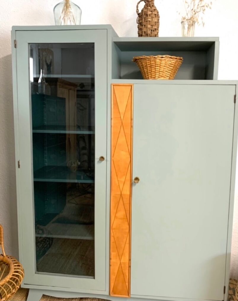 Vintage asymmetrical wardrobe