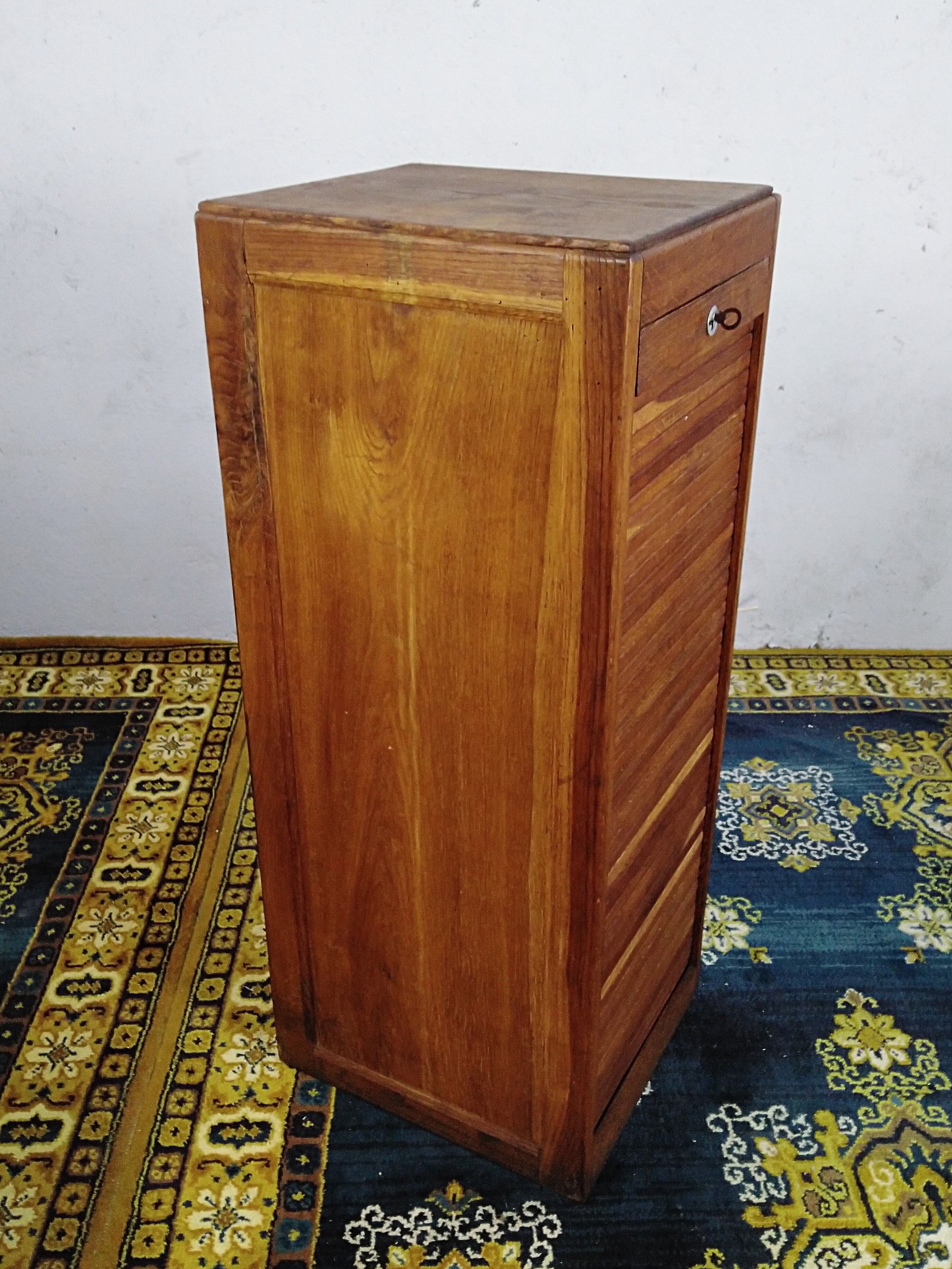 Vintage oak filing cabinet