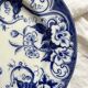 Round ironstone dish Flora Creil and Montereau late 19th century