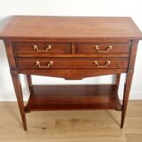 Console trolley style Directoire in mahogany