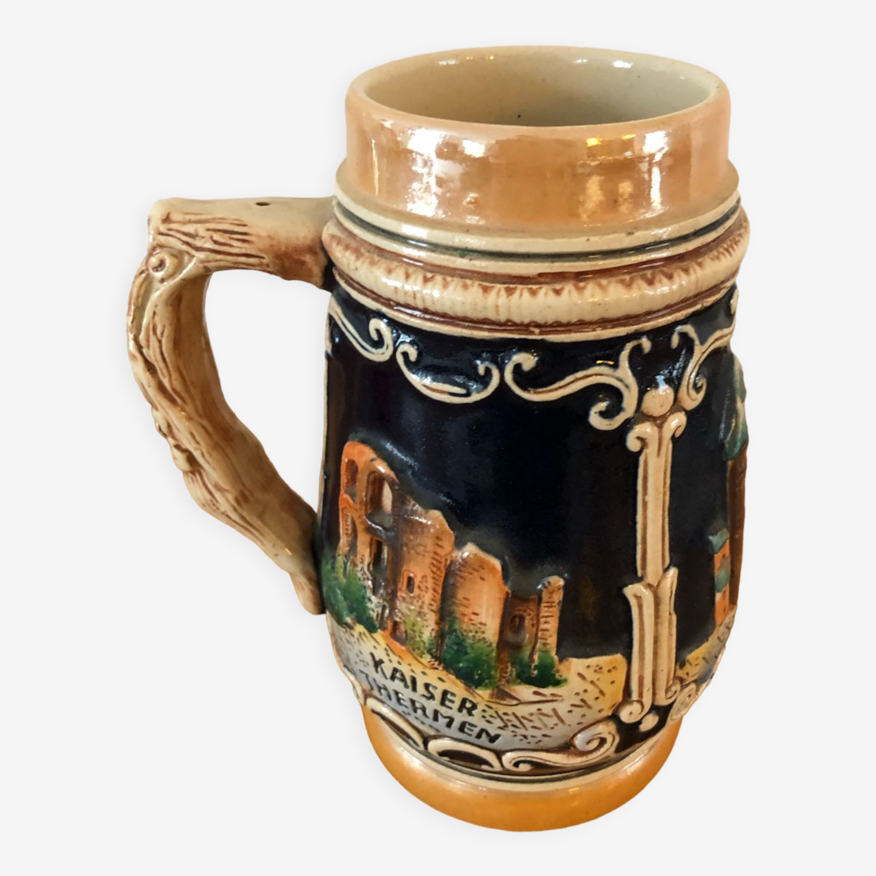 Vintage German ceramic beer mug | Selency