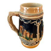 Chope à bière Vintage en céramique allemande