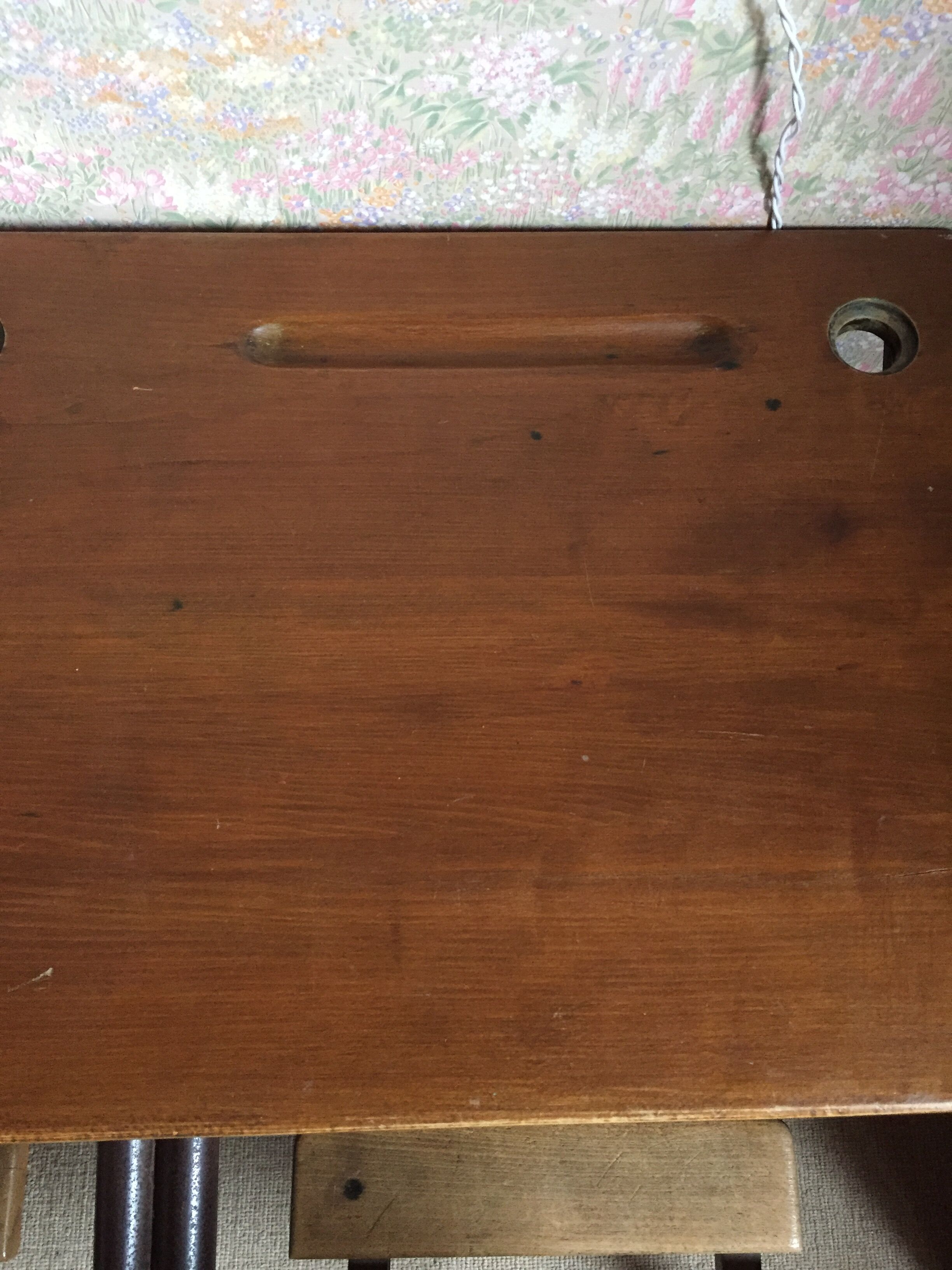 double schoolboy desk -vintage-