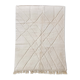Moroccan berber carpet blessed ouarain ecru with diamond patterns engraved 304x204cm