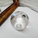 Apple glass paperweight
