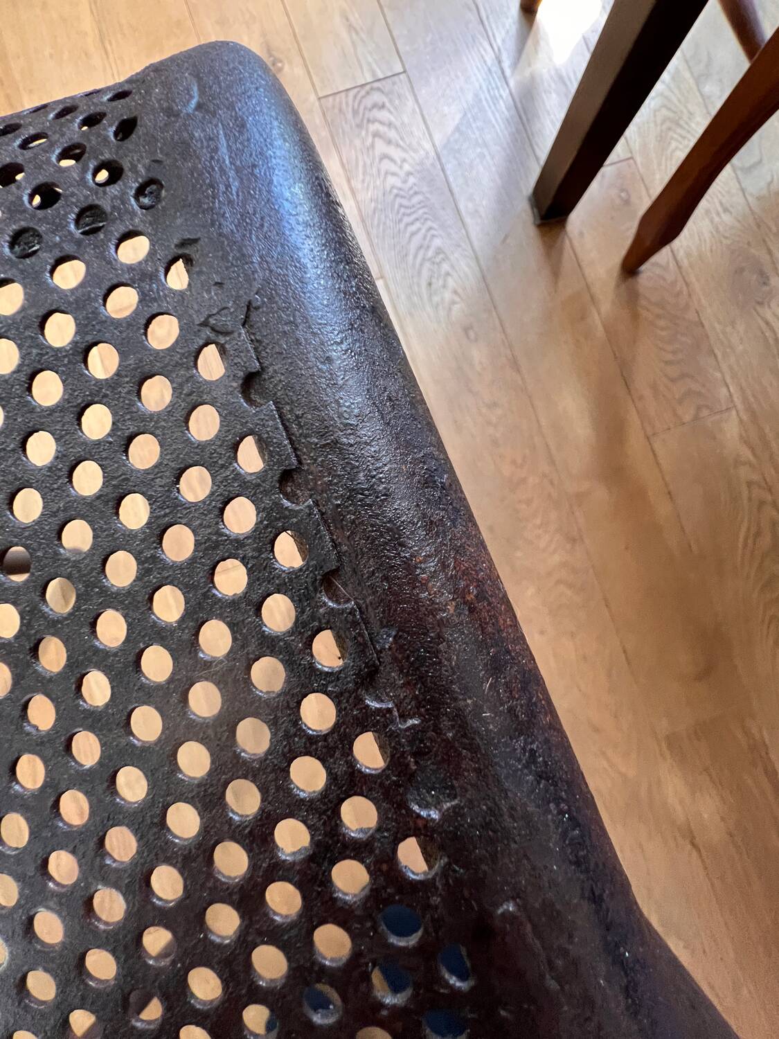 Chaise en fer vintage