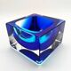 1970s Square Ashtray or Catch-all in Murano Glass by Flavio Poli.