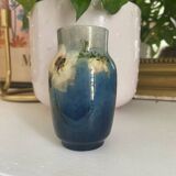 Small vase Montigny sur Loing, signed Boué