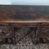 Mazarin Louis XIII style oak desk