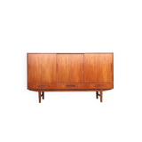 Danish design teak highboard with drawers, 1960s