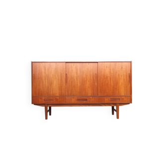 Danish design teak highboard with drawers, 1960s