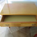 Vintage Louis XV style chest of drawers in citron wood veneer