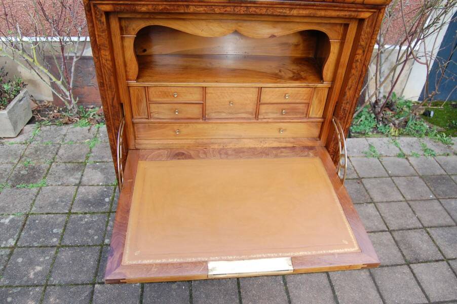 secrétaire bureau d époque louis philippe en noyer du 19e siécle