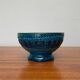 Bougeoir en poterie Rimini Blu mi-siècle par Aldo Londi pour Bitossi, Italie, années 1960