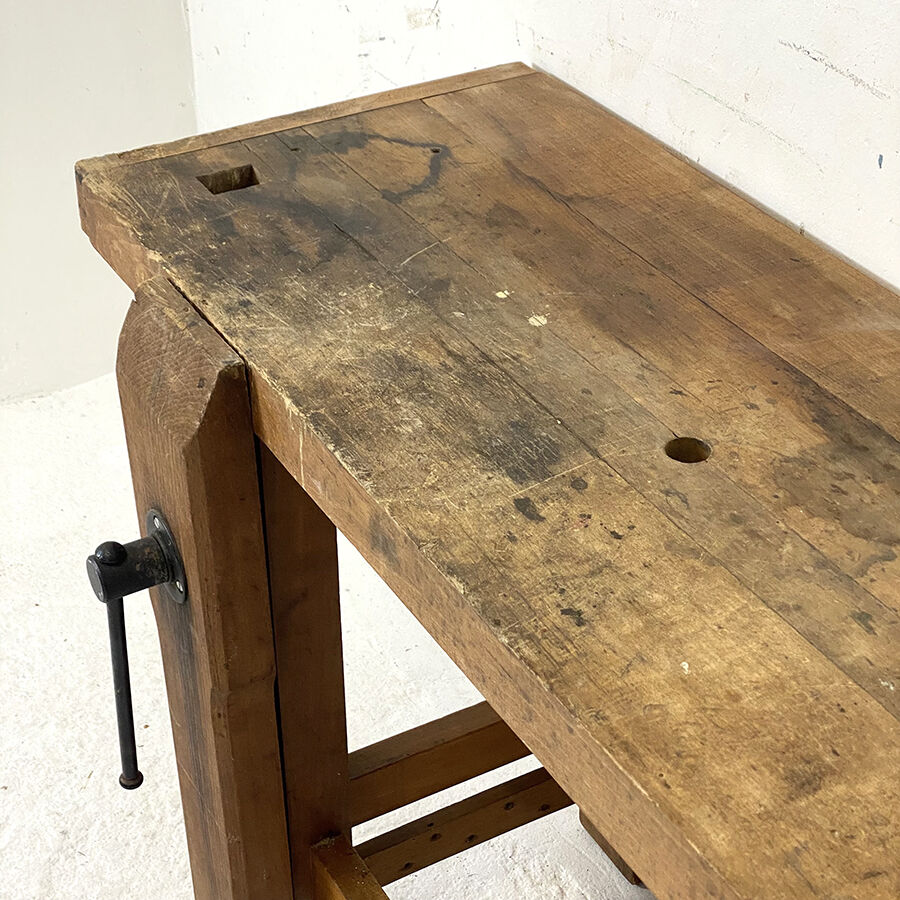 Solid oak workbench