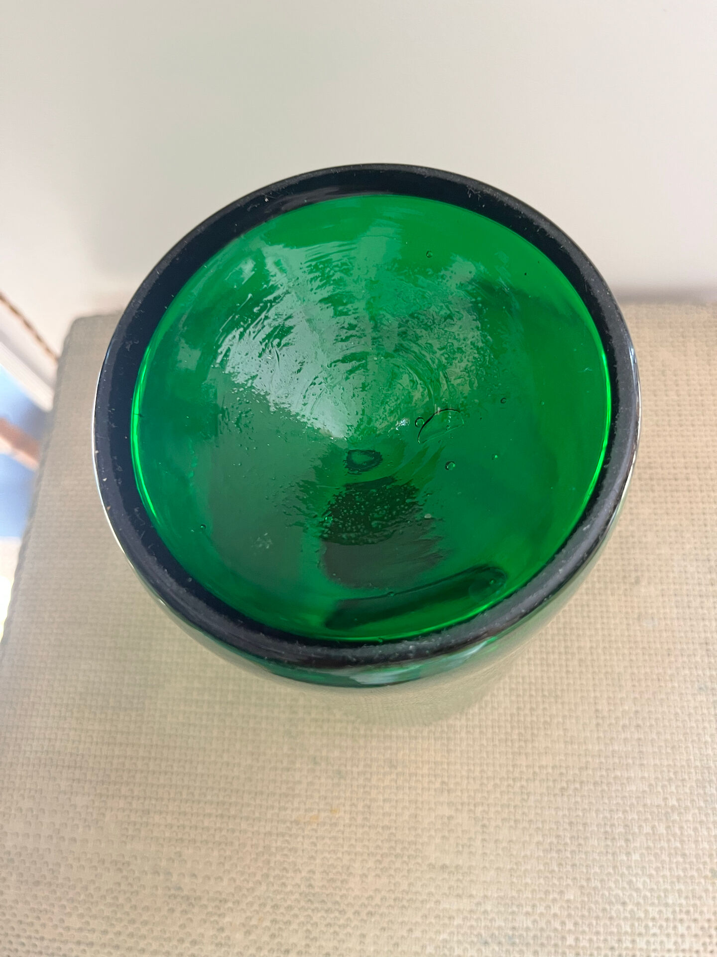 Green vase