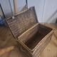 Wicker travel trunk
