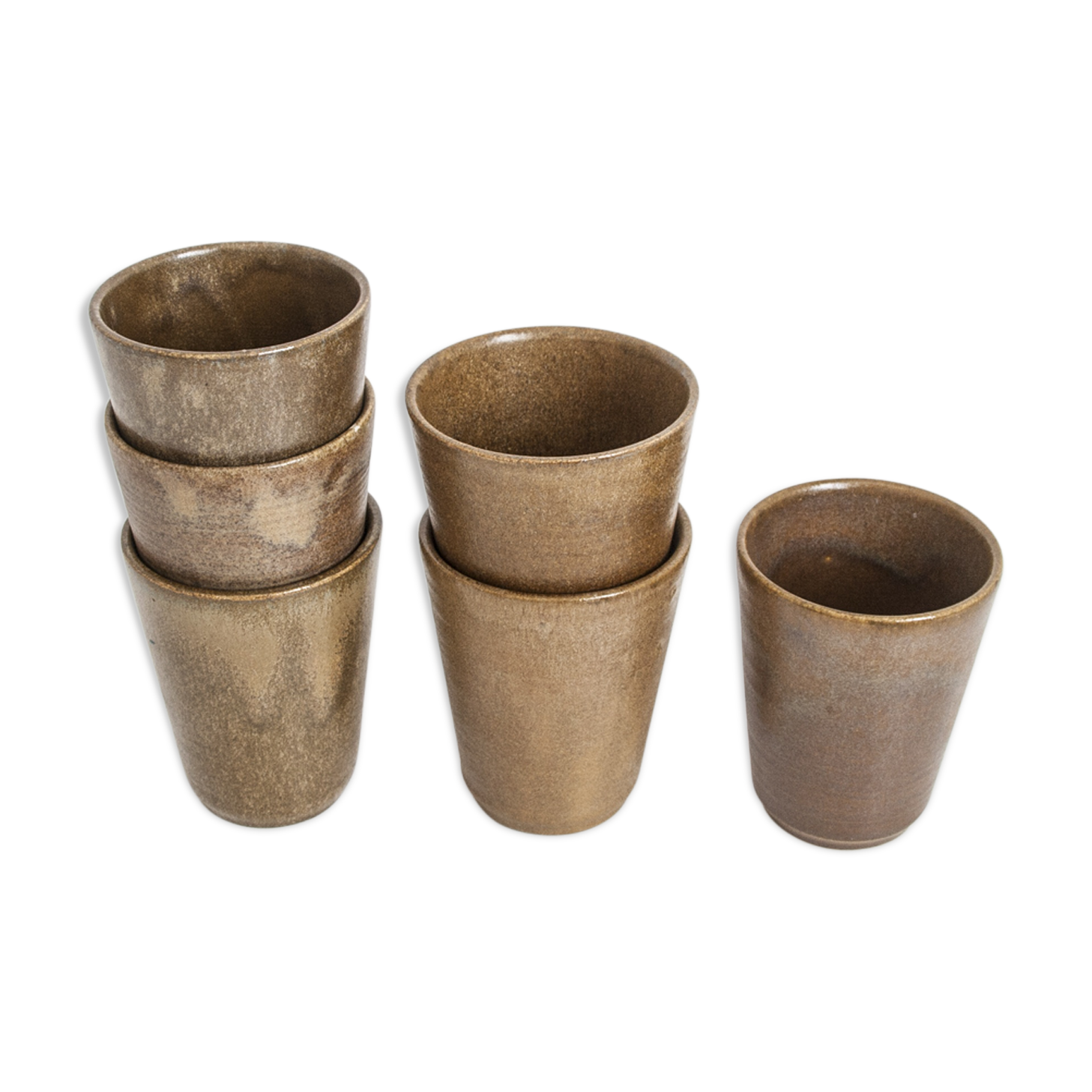 Stoneware Vintage x 6 glasses