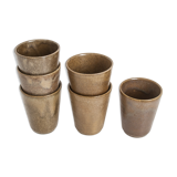 Verres en grès Vintage x6