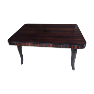 Table dining room Art Deco Macassar ebony