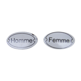 Enamelled plates "'Man-Woman'